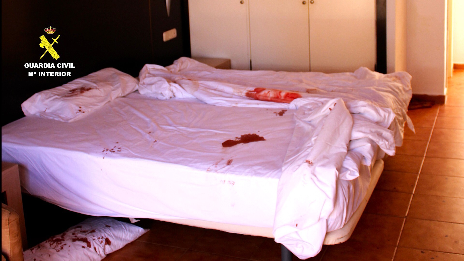 State of the apartment after the minor's assault.