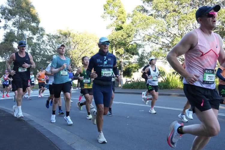 Miguel Socorro, en el maratón de Sidney.