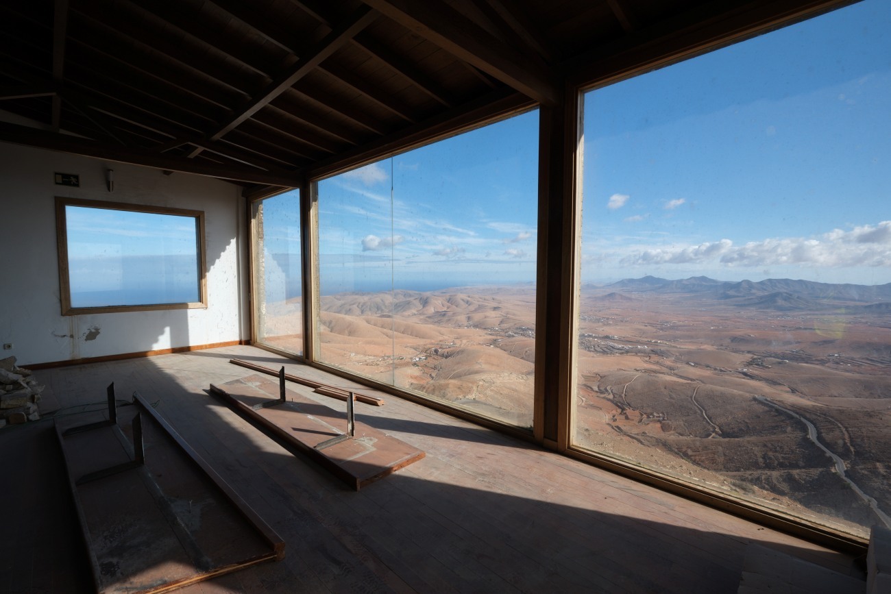 Interior del Mirador de Morro Velosa, en Betancuria.