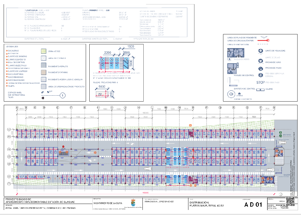 PLANO PARKING MODULAR
