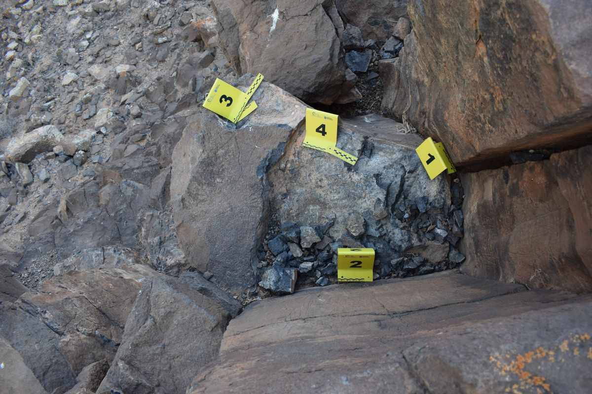 Daños en el yacimiento de la Montaña del Sombrero (2)
