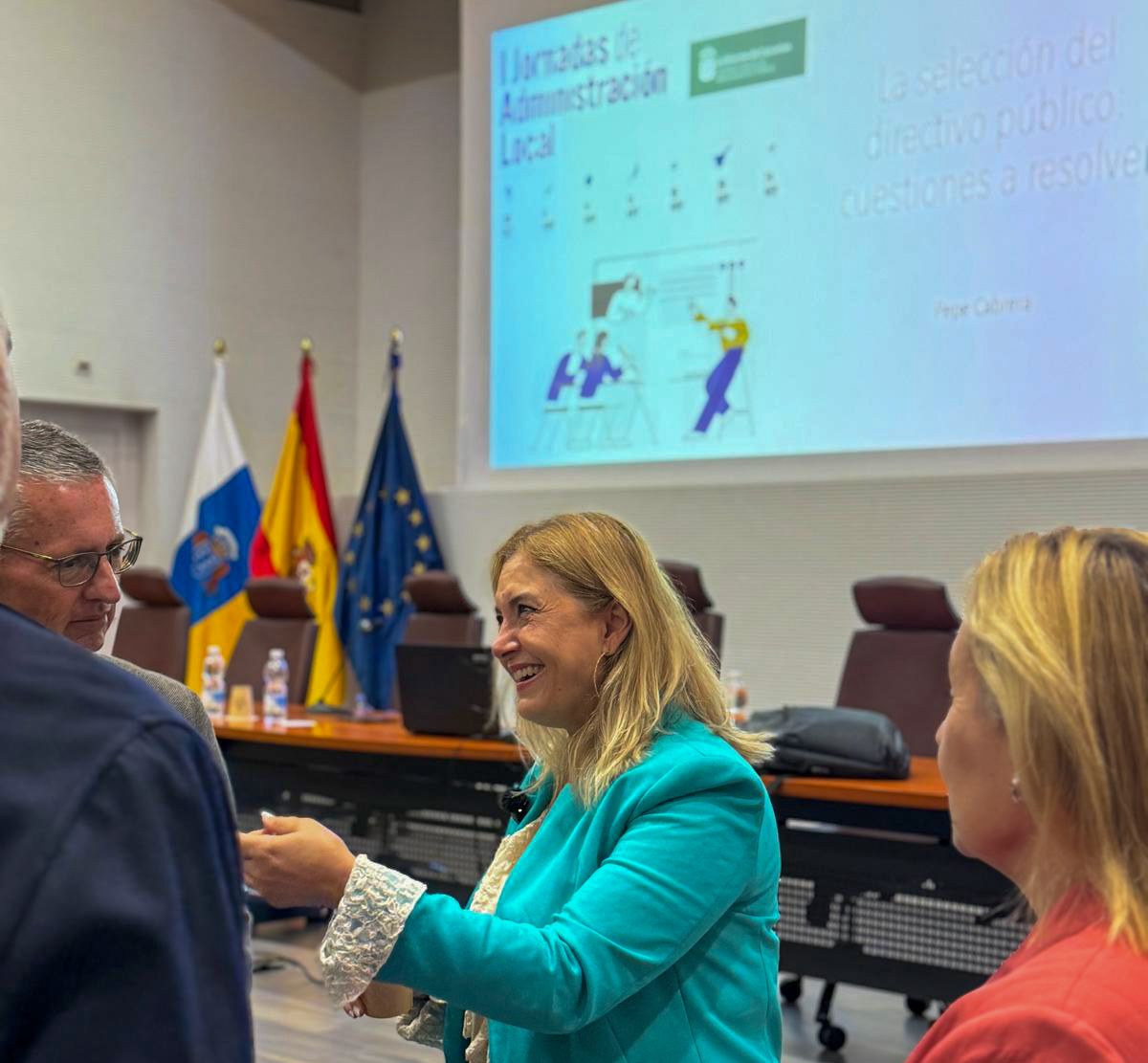 La directora del ICAP, en la jornada de Gran Canaria.