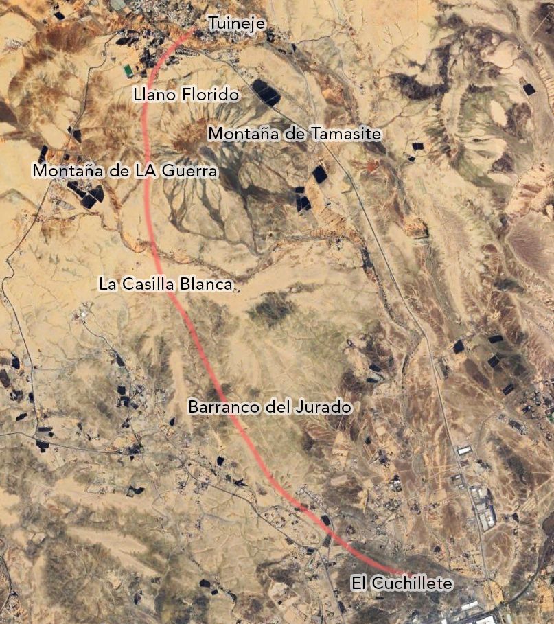 Recorrido de la Caminata histórica Tras la huella de los corsarios