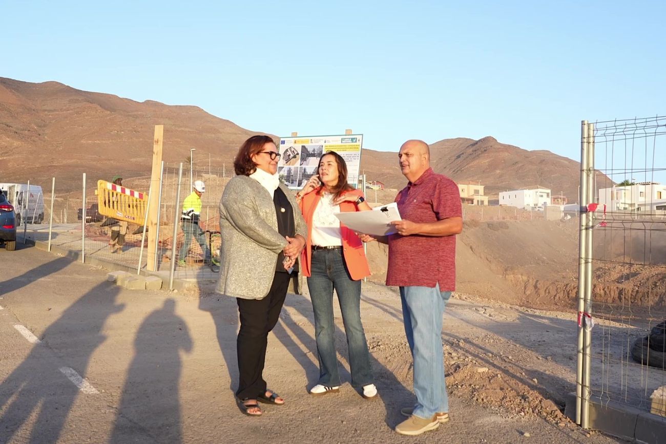 Visita a las obras obra de la Residencia Sociosanitaria de Gran Tarajal