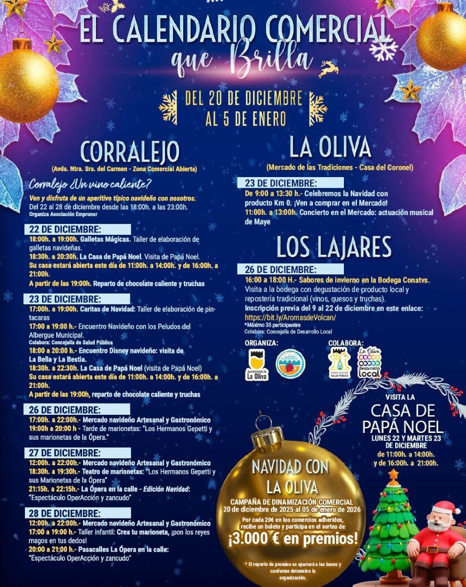 Cartel de Comercio de La Oliva 2025.