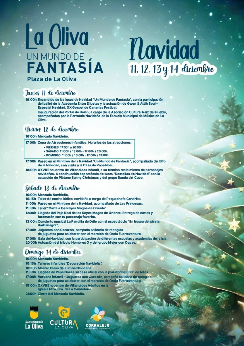 Cartel de Navidad de La Oliva 2025.
