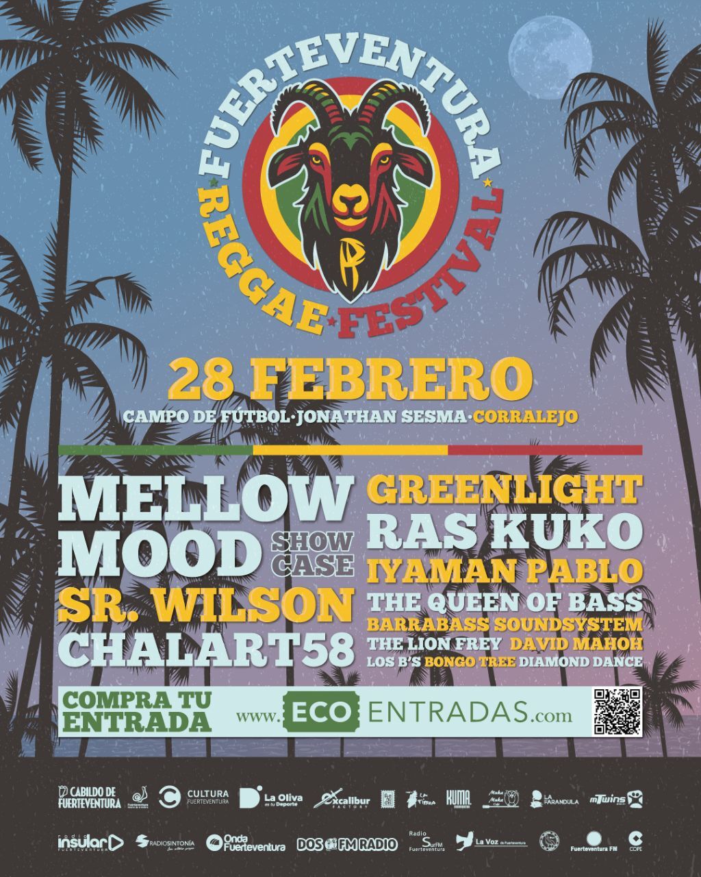 Cartel del Fuerteventura Reggae Festival 2026.