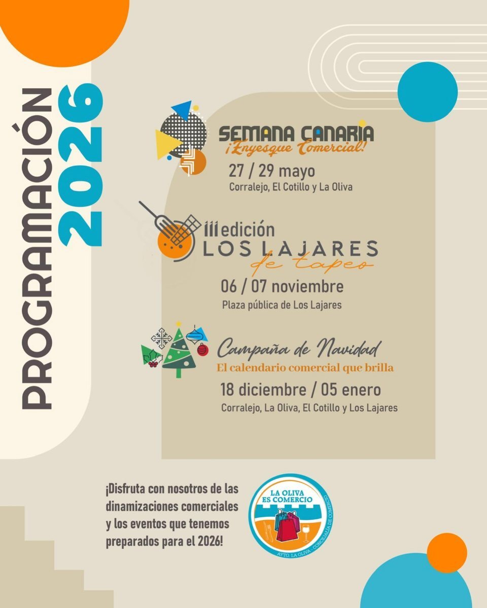 Programación 2026 de Comercio de La Oliva.