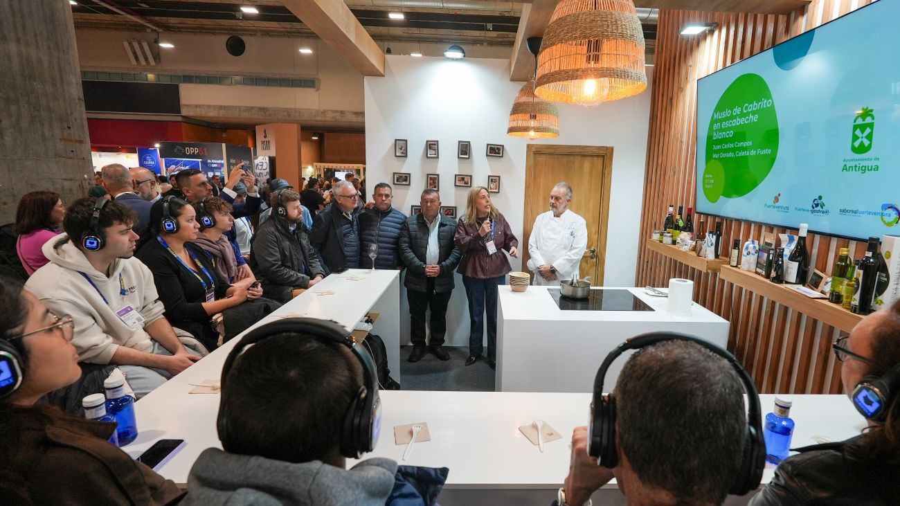 Catas y actos en el stand de Fuerteventura en Madrid Fusión.