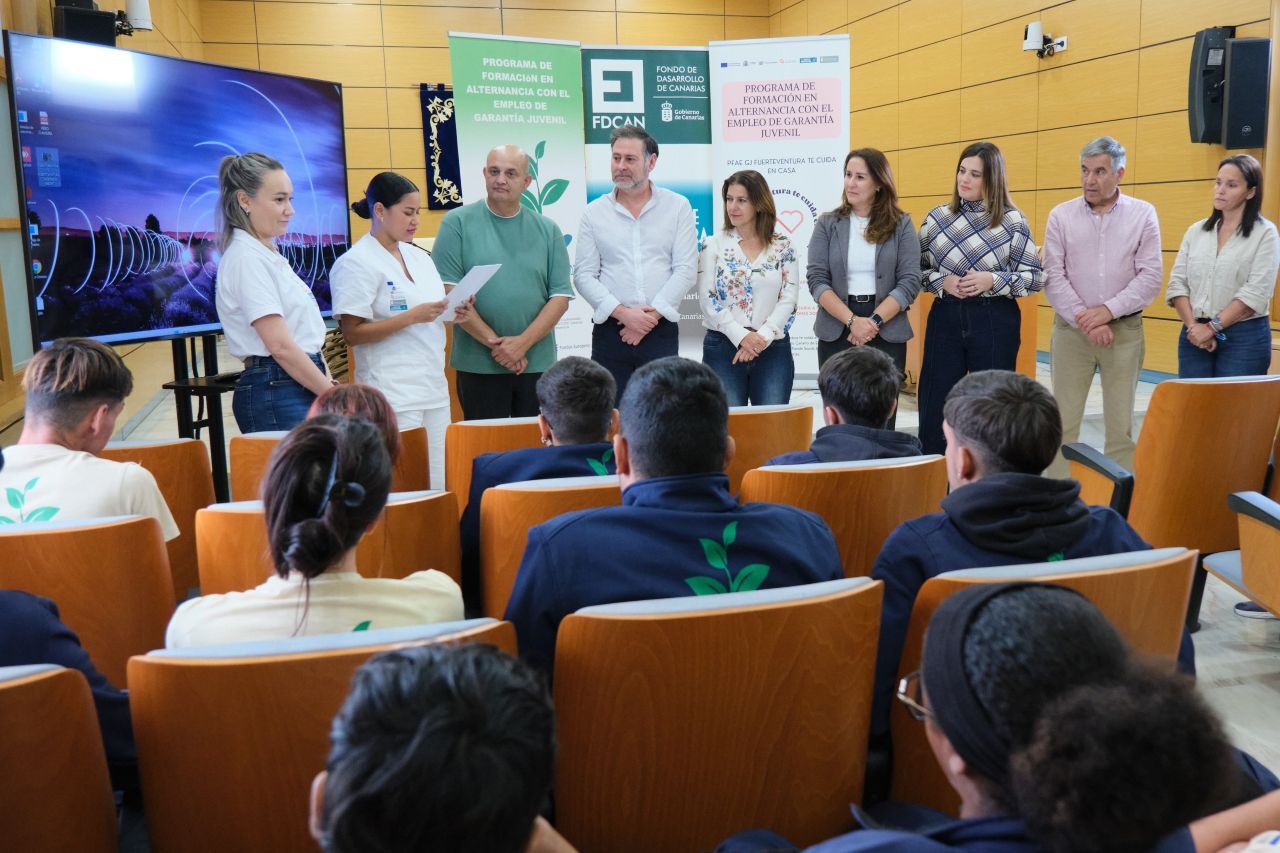 Despedida de los PFAE 'Fuerteventura te cuida en casa' y 'Fuerteventura conserva su medio',
