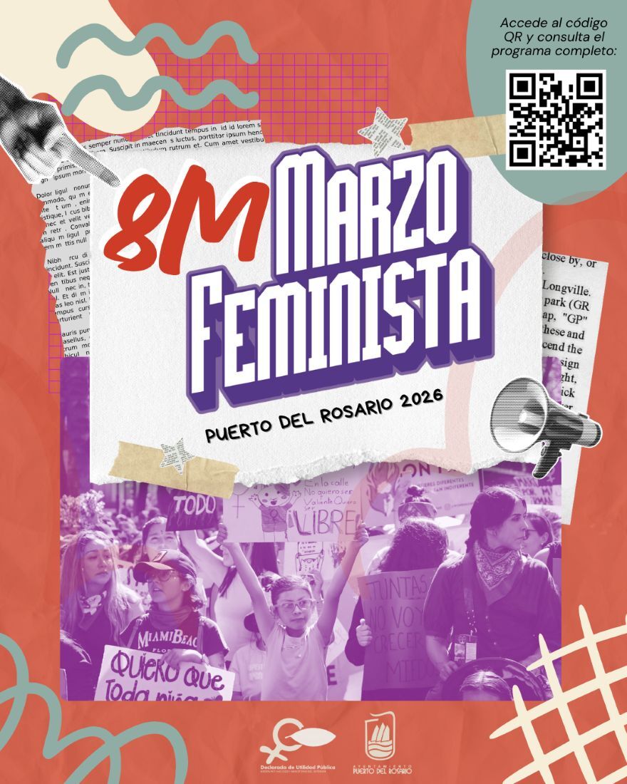 Cartel del programa '8M Marzo Feminista 2026'.