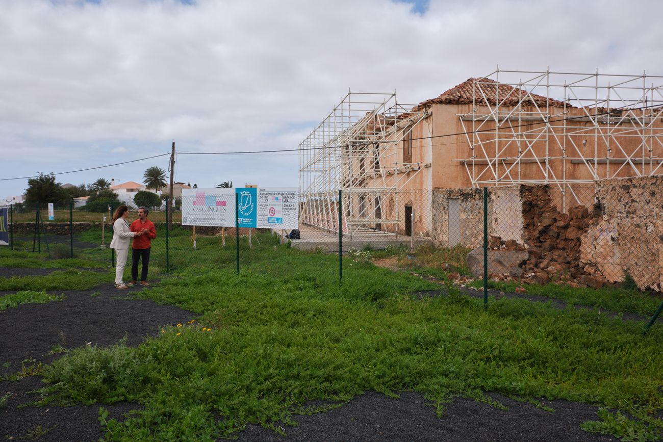 Obras en la Casa del Inglés.