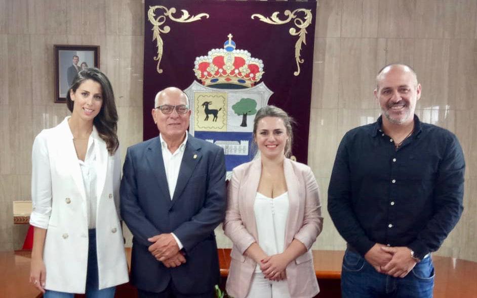 Los cuatro concejales electos por En Marcha en La Oliva en 2019.