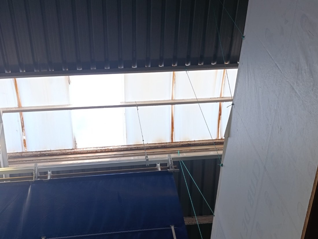 Cubierta del Pabellón Municipal de Antigua.