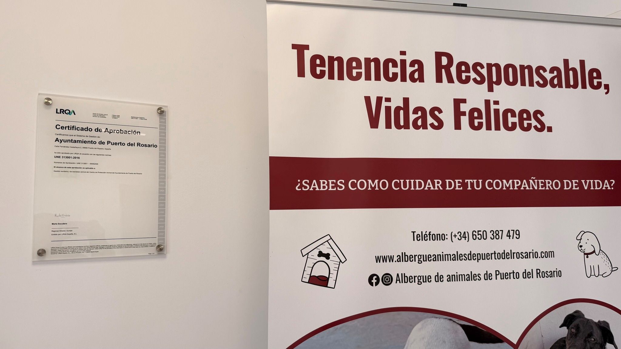 Certificado de AENOR para el CPA.