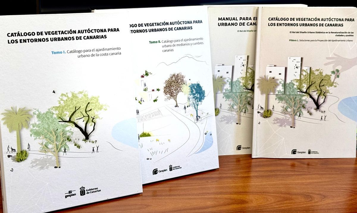 Catálogos y manuales renaturalización urbana para ayuntamienotos y cabildos.