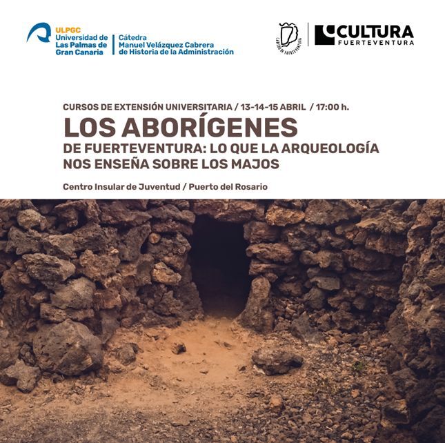 Cartel del curso de la cátedra dedicado al mundo aborigen.