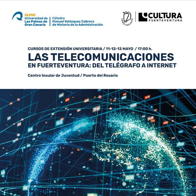 Cartel del curso de la cátedra dedicado a las telecomunicaciones.
