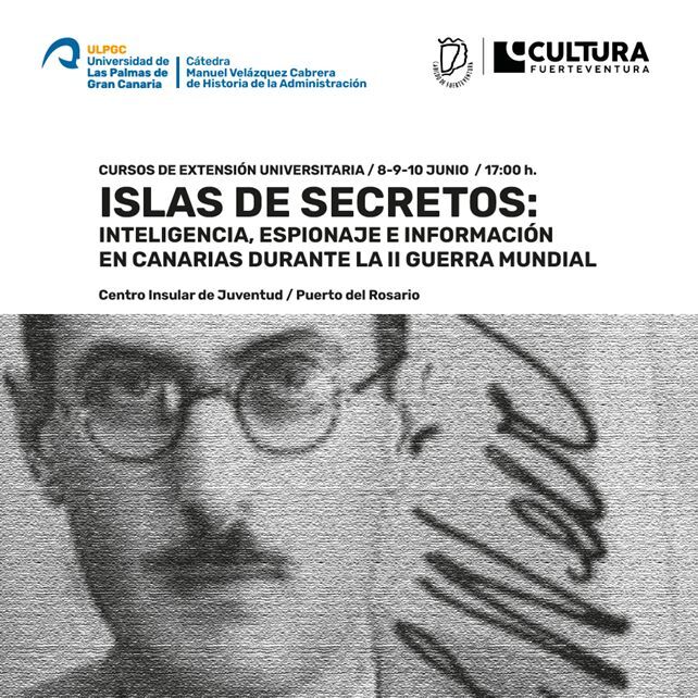 Cartel del curso de la cátedra dedicado al espionaje en la II Guerra Mundial.