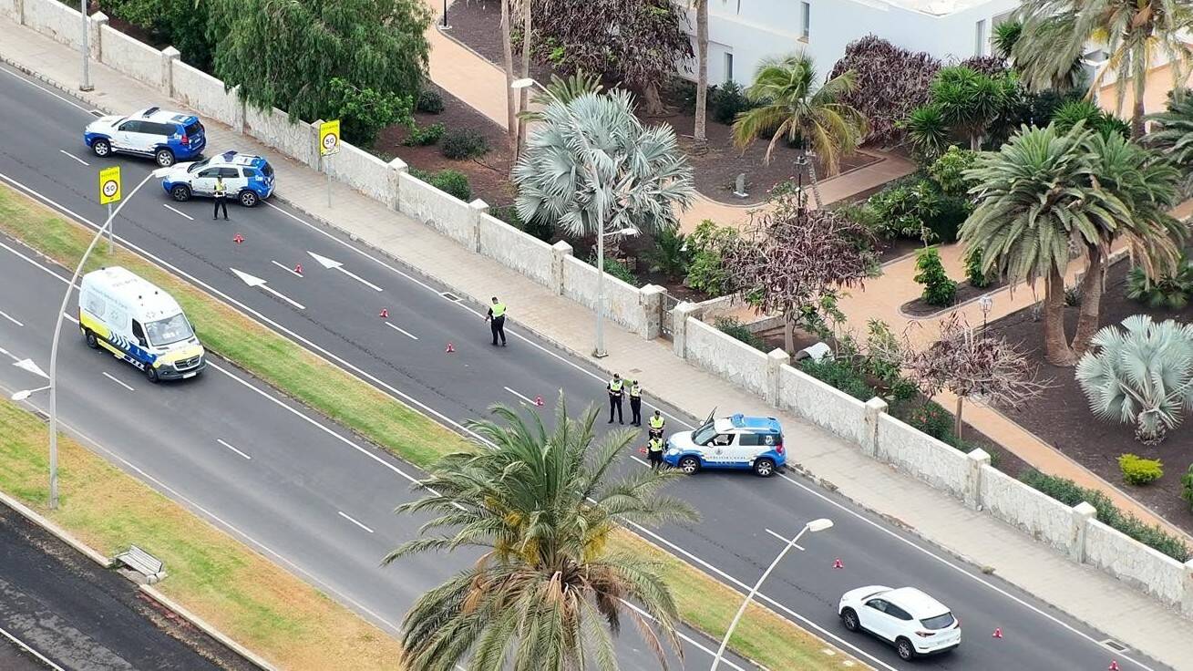 Vigilancia con drones desde la Policía Local de Pájara.