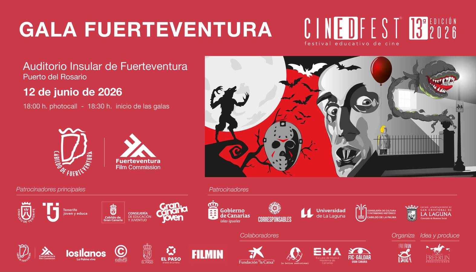 Cartel del Festival Cinedfest de Fuerteventura 2026.