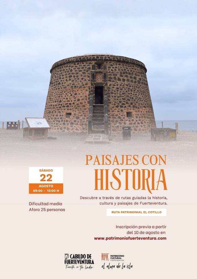 Paisajes con historia Cotillo cartel