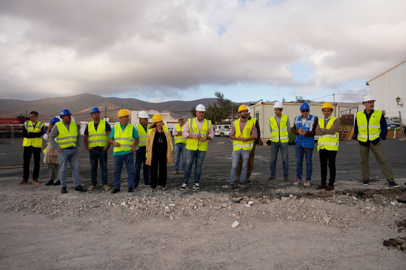 Visita a los terrenos de la Ciudad Deportiva de Antigua, en enero de 2023.
